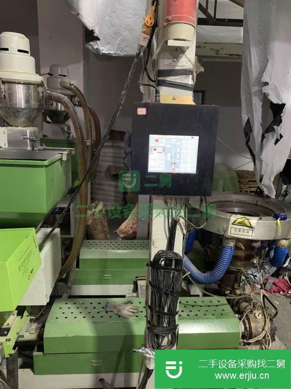 江蘇出售二手兩層共擠吹膜機一米一寬帶米克重色母機