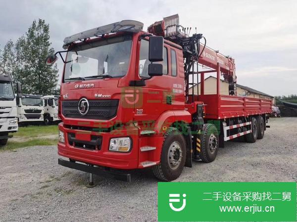 湖北出售二手德龍前四后八濰柴340馬力隨車吊