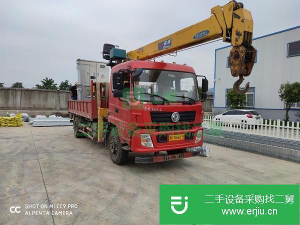 湖北出售二手國五單橋10噸隨車吊