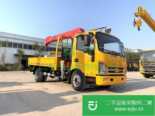 山東出售二手藍牌4噸隨車吊