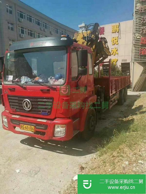 湖北出售二手徐工12噸折臂吊車行駛4萬公里