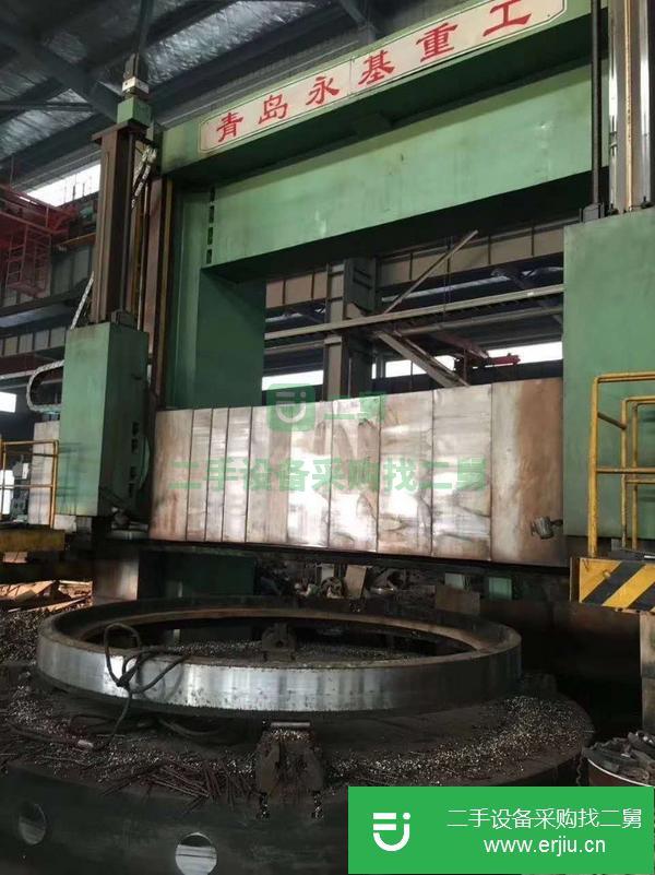 湖北出售二手青島永基5米重型立式車床
