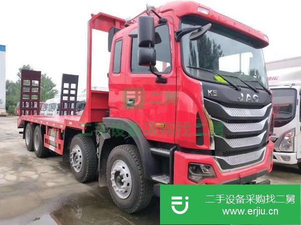 湖北出售二手江淮格爾發前四后八挖機平板運輸車