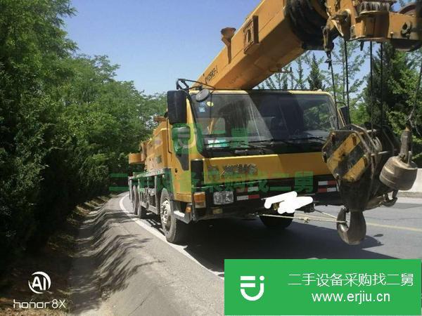 陜西出售二手12年12月出廠徐工25k5-1國三汽車吊