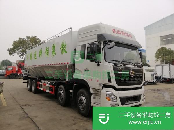 山東出售二手東風天龍散裝飼料運輸車可分期
