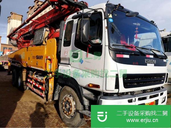 寧夏出售二手11年三一五十鈴40米泵車