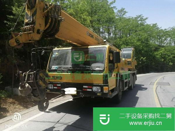 陜西出售二手12年12月出廠徐工25k5-1國三汽車吊