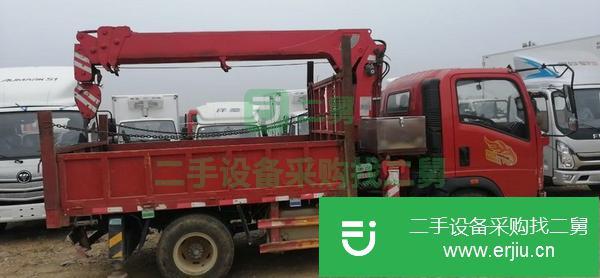 廣西出售二手藍(lán)牌5噸隨車吊