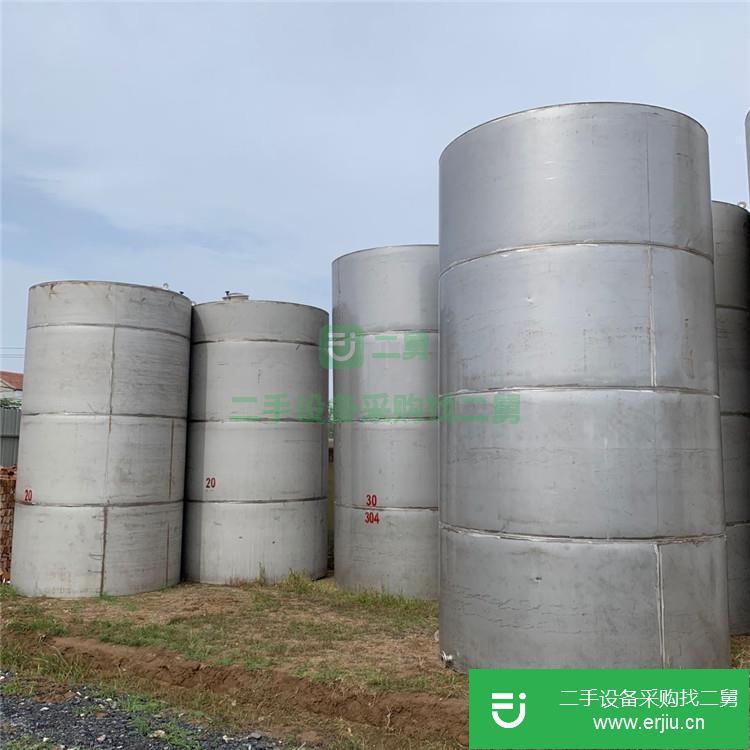 山東出售二手30立方不銹鋼儲罐