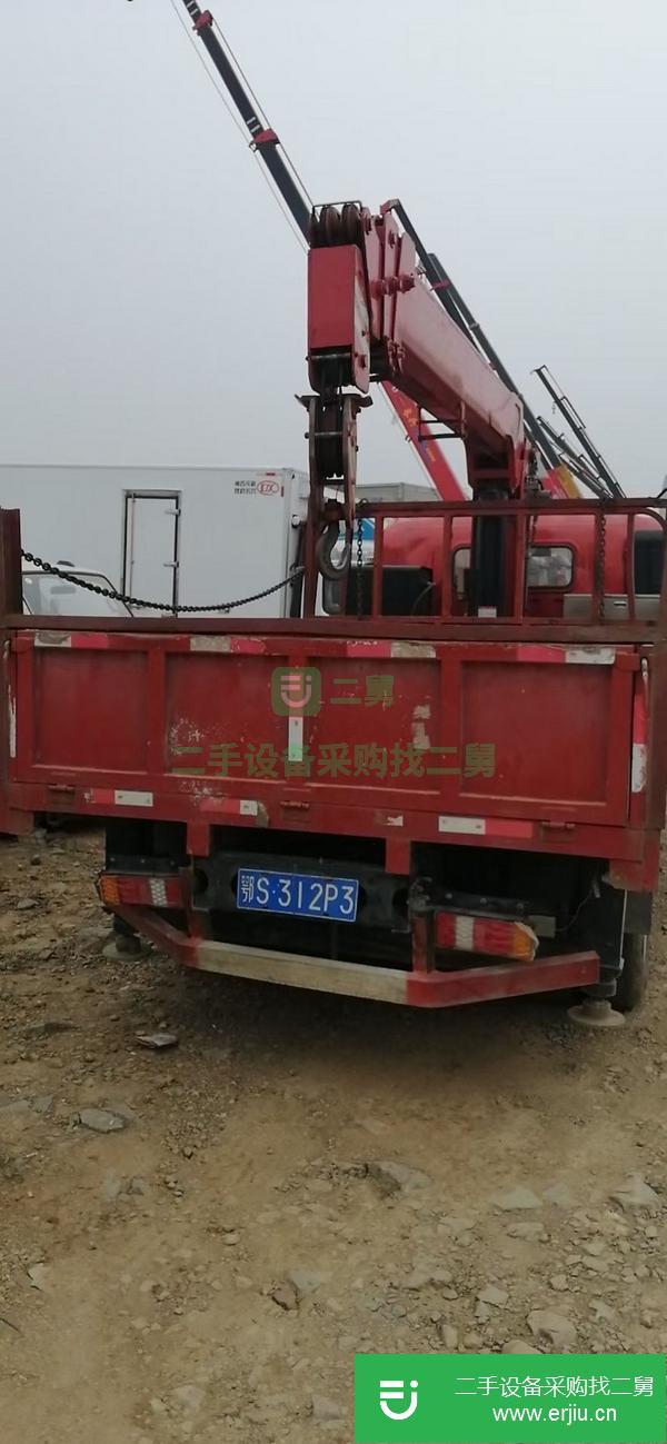廣西出售二手藍(lán)牌5噸隨車吊