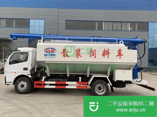 黑龍江出售二手東風6t藍牌飼料運輸車