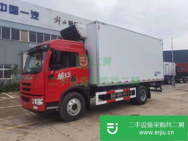 福建出售二手解放冷藏車，配開利C600冷機；加裝通風槽，單側門