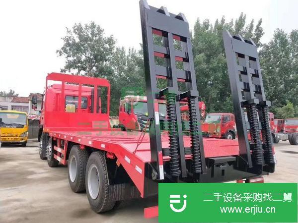 湖北出售二手江淮格爾發前四后八挖機平板運輸車