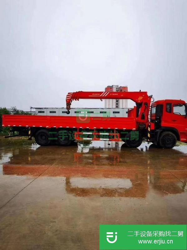 湖北出售二手東風天龍后八輪吊車