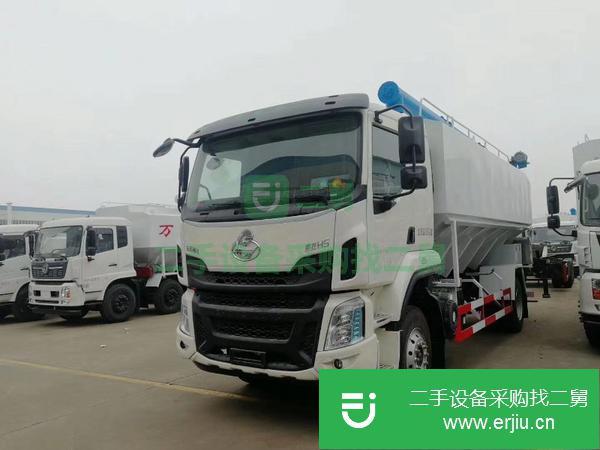 河南出售二手柳汽28方散裝飼料運輸車