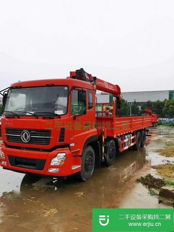 湖北出售二手東風天龍后八輪吊車