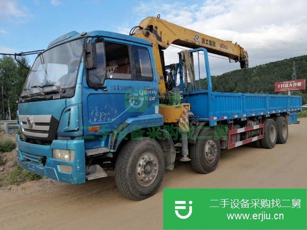 黑龍江出售二手徐工12噸前四后八隨車吊