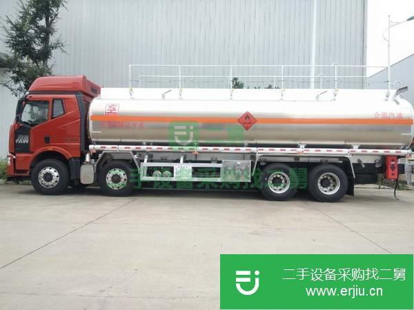西藏出售二手解放J6F前四后八鋁合金油罐車