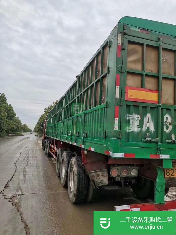 河北出售二手解放J6P-420雙驅(qū)牽引車帶13米掛車