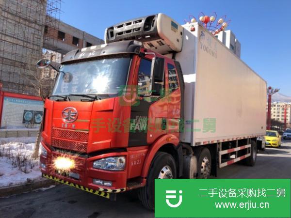 吉林出售二手260馬力解放J6冷藏車