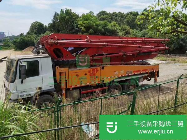 湖南出售二手2014年三一奔馳49米泵車手續(xù)齊全包過戶