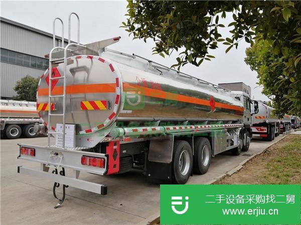 湖北出售二手汕德卡前四后八26方鋁合金油罐車
