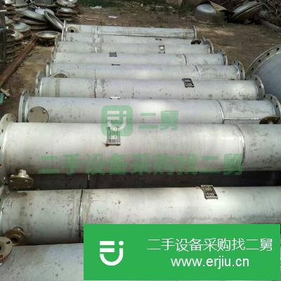 山東出售二手50平方不銹鋼列管式冷凝器