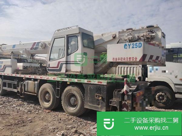 陜西出售二手京城重工吊車25噸4節臂