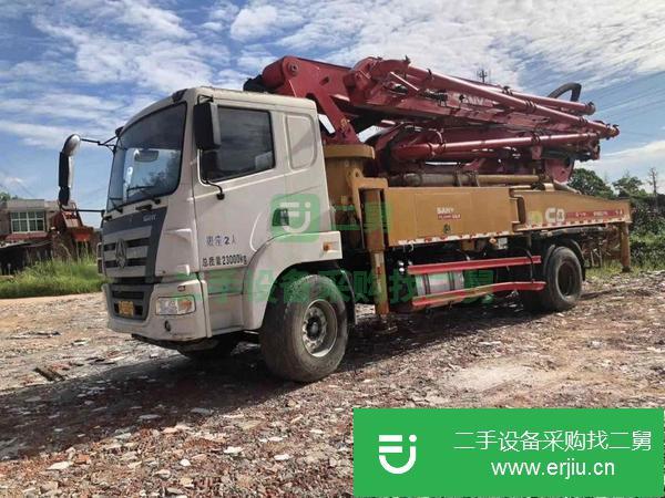 河南出售二手三一國五37米泵車,手續齊全,