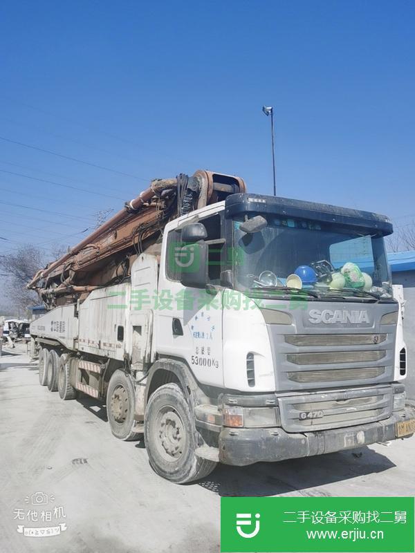 山東出售二手中聯(lián)60米泵車出料快臂架穩(wěn)定
