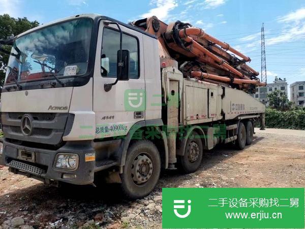 湖南出售二手中聯重科52米泵車帶全面的商業保險
