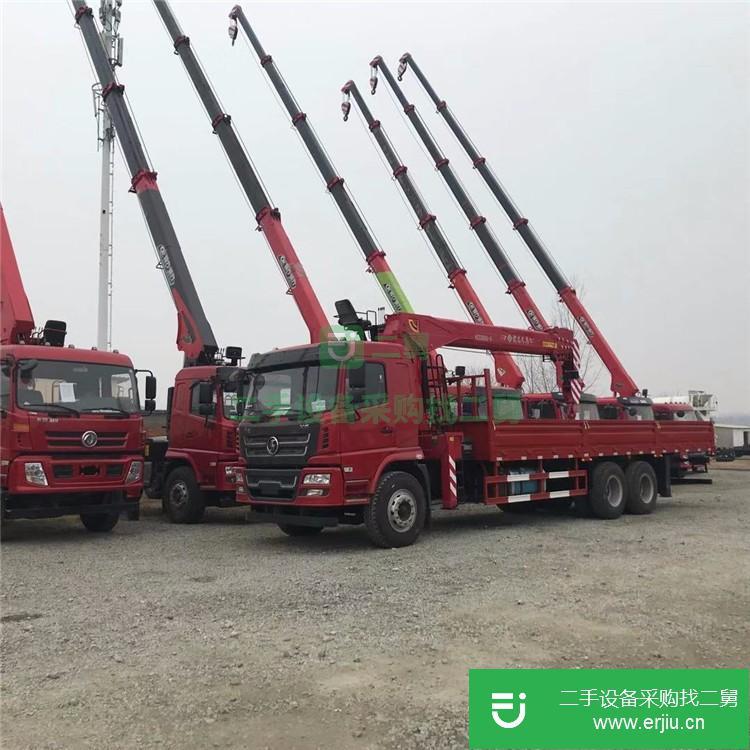 湖北出售二手東風10噸單橋隨車吊