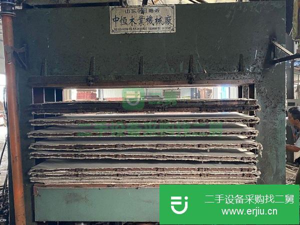 山東出售二手木業熱壓機