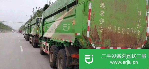 甘肅出售二手解放自卸車 390馬力  宏昌天馬大箱