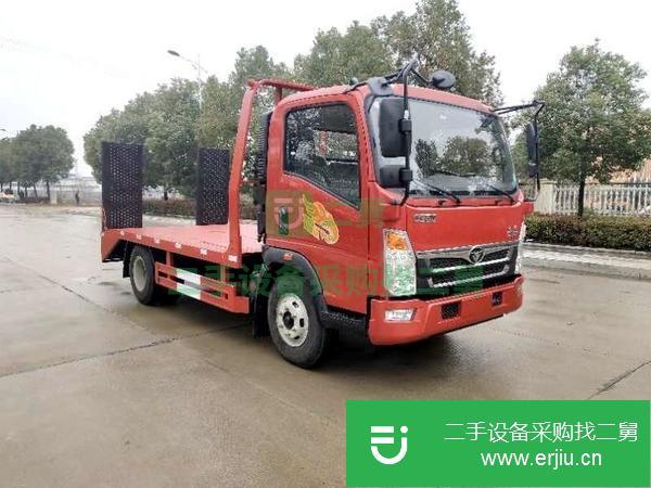 廣東出售二手重汽豪曼藍(lán)牌平板運(yùn)輸車