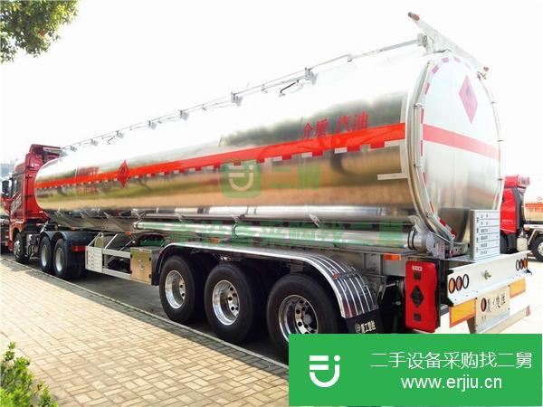 山西出售二手解放鋁合金油罐車