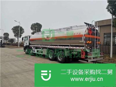 貴州出售二手前四后八鋁合金油罐車