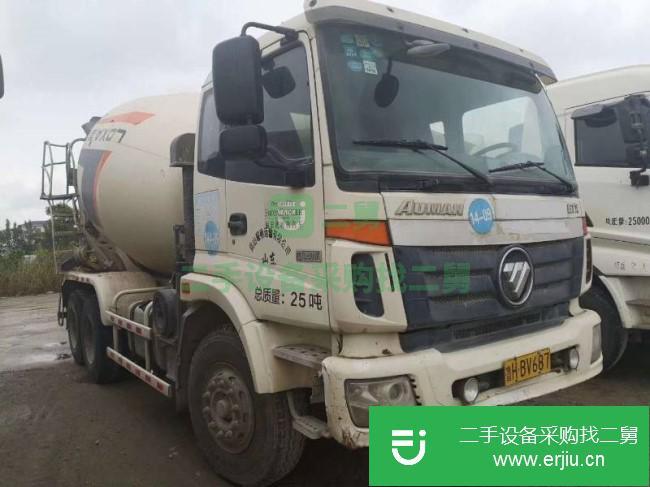 山東出售二手福田歐曼攪拌車(chē)