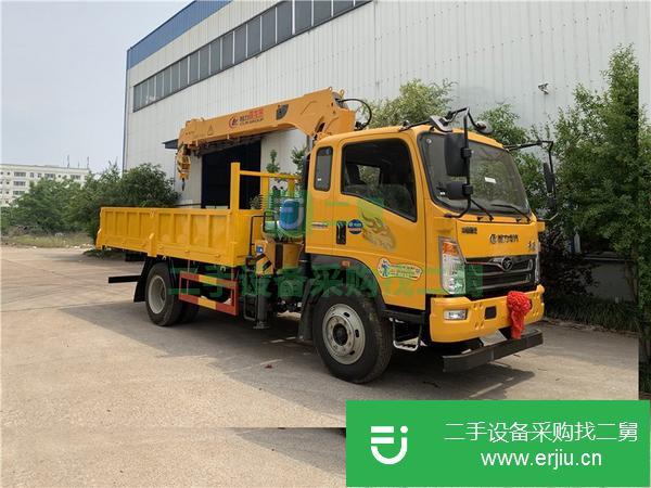 河北出售二手豪曼4.8米貨廂隨車吊