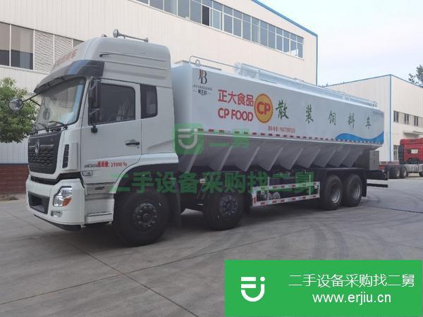 海南出售二手東風天龍VL散裝飼料運輸車