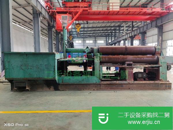 云南出售二手實心棍子W11-40*2500機械全自動卷板機一臺