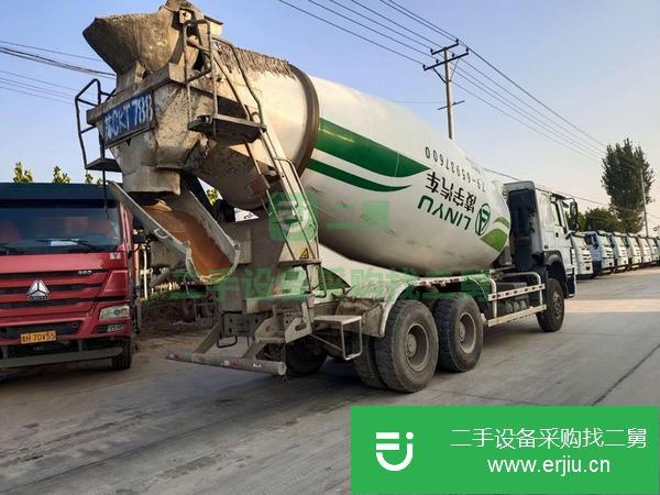 甘肅出售二手18年豪沃攪拌車，國五大14方