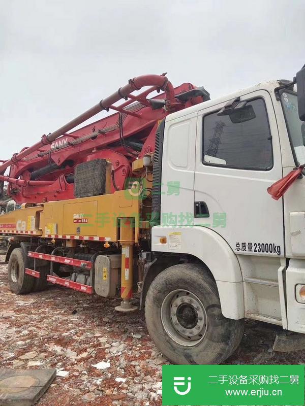 湖北出售二手三一37米泵車，手續齊全