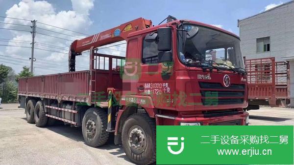 浙江出售二手陜汽德龍前四后八隨車吊