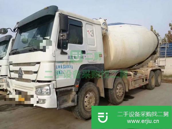 河南出售二手15年16方國四日野動力可掛靠可提檔攪拌車