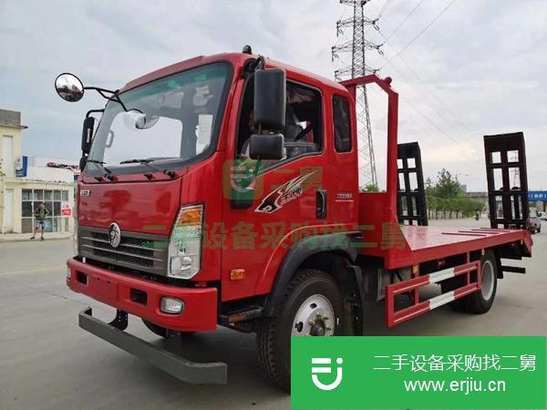 湖北出售二手重汽王牌單橋平板運輸車