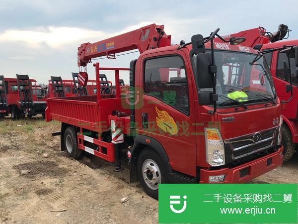 河北出售二手重汽豪曼5噸4節(jié)臂吊車
