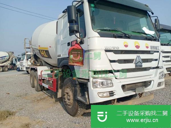 山東出售二手18年豪沃攪拌車后八輪國五大12方380馬力