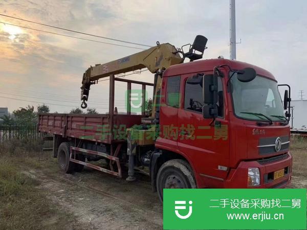 湖北出售二手東風天錦吊車，上裝徐工10t吊機