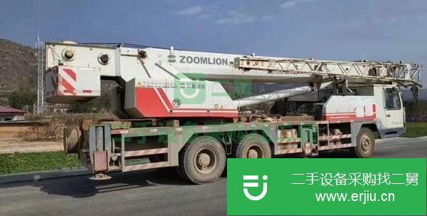 陜西出售二手10年25v5中聯25噸五節臂汽車吊